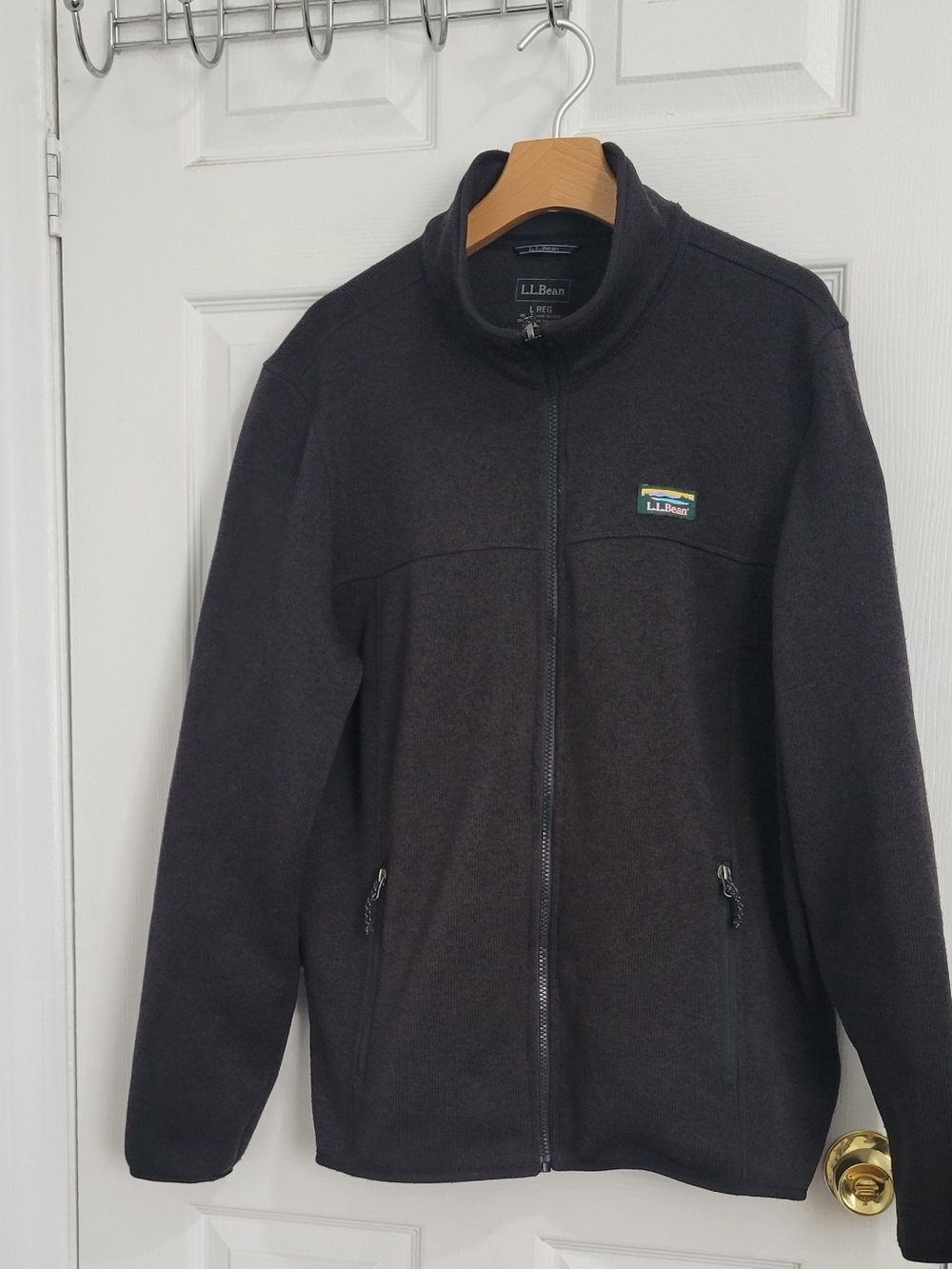 L.L. Bean Men's Full-Zip Jacket in Dark Charcoal